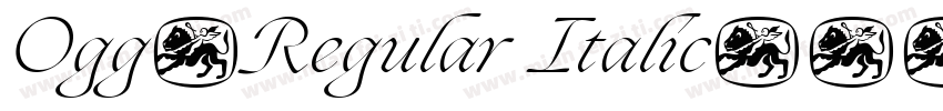 Ogg-Regular Italic字体转换